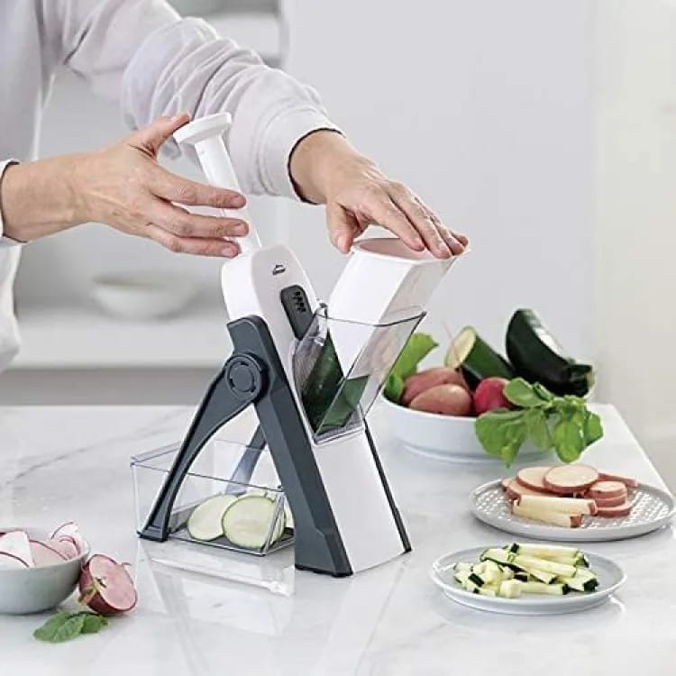 4 In 1 Vegetable Cutter Chopper Adjustable Multi-function Vegetable Cutter Kitchen Shredder Grater Artifact Virgo Mart 